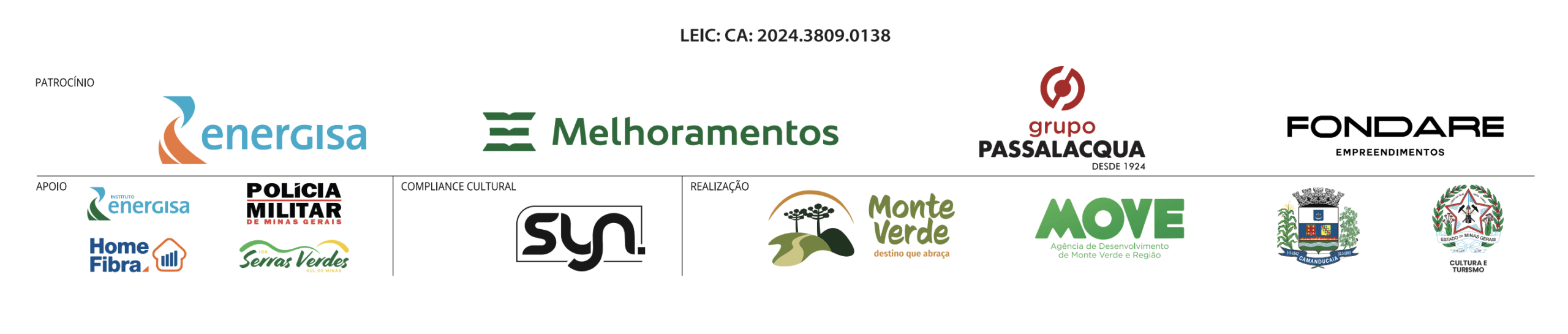 Marcas parceiras e realizadores